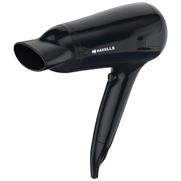 Havells HD3162 Men's 1565 Watts Powerful Hair Dryer with Thin Concentrator and Cool Shot Button; Heat Balance Technology (Black)