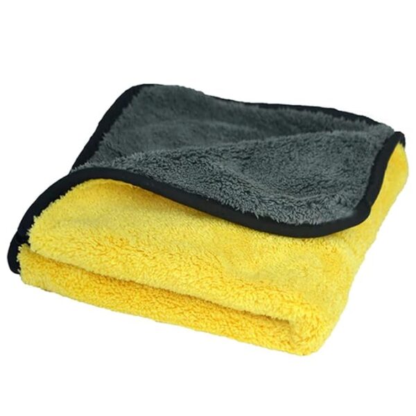Microfiber Fiber Duster for Car Cleaning and Multipurpose Use Double Sided Cleaning Towel, 600 GSM
