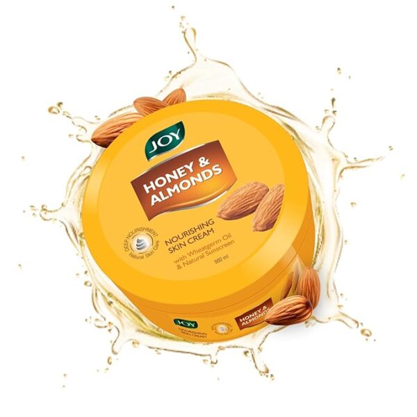 Joy Honey & Almonds Deep Nourishing Moisturizer for Face, Hands & Body (100ml) |Skin Cold Cream with Natural Sunscreen For Glowing Skin | Protects for Dryness & Retains Natural Moisture Balance