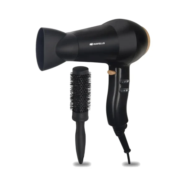 Havells Hair Dryer With Brush Black 2000W HD3276
