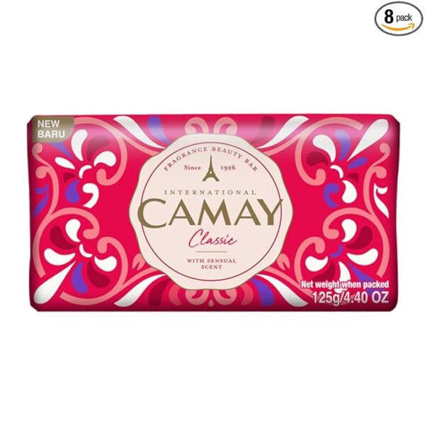 Camay Classic International Beauty Bath Bar | Beauty Bathing Soap|French Fragrance|For All Skin Types 125g| PACK OF 3