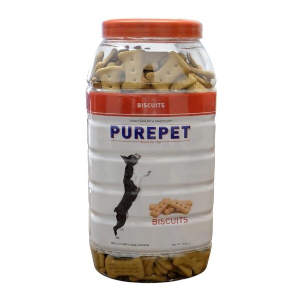 PUREPET Baby Dog Biscuit Treats Real Chicken Flavour Jar,800G Pack