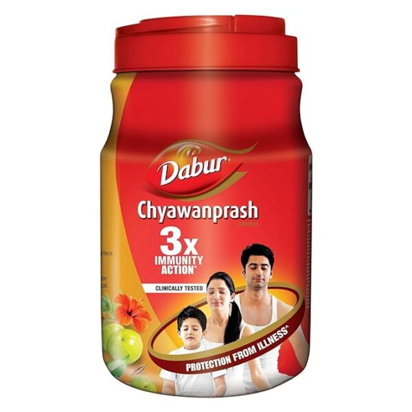 Dabur Chyawanprash - 2kg | 3X Immunity Action | With 40+ Ayurvedic Herbs | Helps Build Strength & Stamina | Builds Overall Health | Ayurvedic Health Supplement