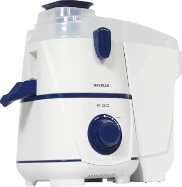 Havells Rigo 500 Watts Juicer, White - Dark Blue  500 Watt