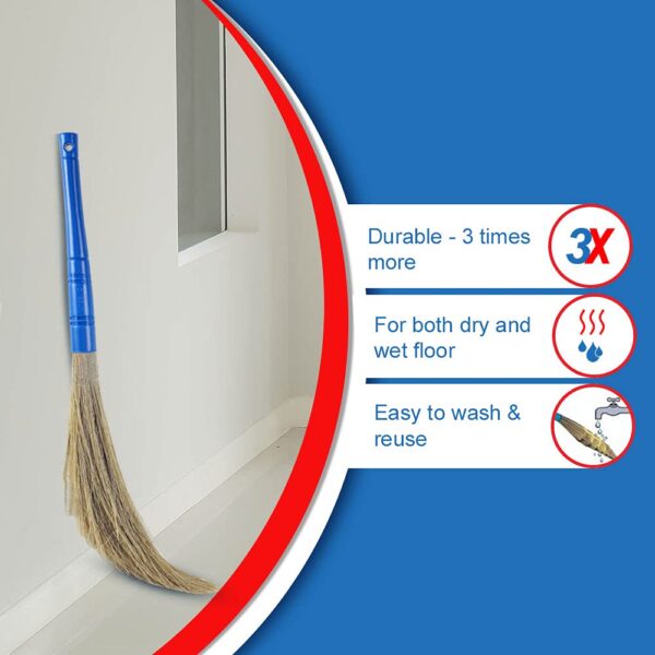 Cello Kleeno No Dust Broom, Blue (JHAADU) - Image 2