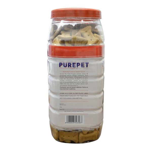 PUREPET Baby Dog Biscuit Treats Real Chicken Flavour Jar,800G Pack - Image 2