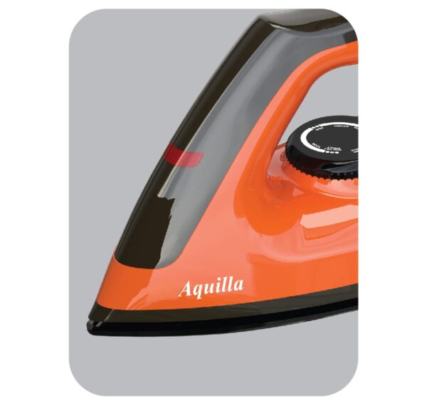 Havells Dry Iron Aquilla 1000 watts | Iron Press German Technology | Plastic Non Sick Coated Sole Plate | Shock Proof Body | 2 Yr Manufacturer Warranty (Orange/Black) - Image 5