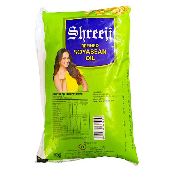 Shree ji Refined Soyabean Oil, Packet, 1 liter - Image 2