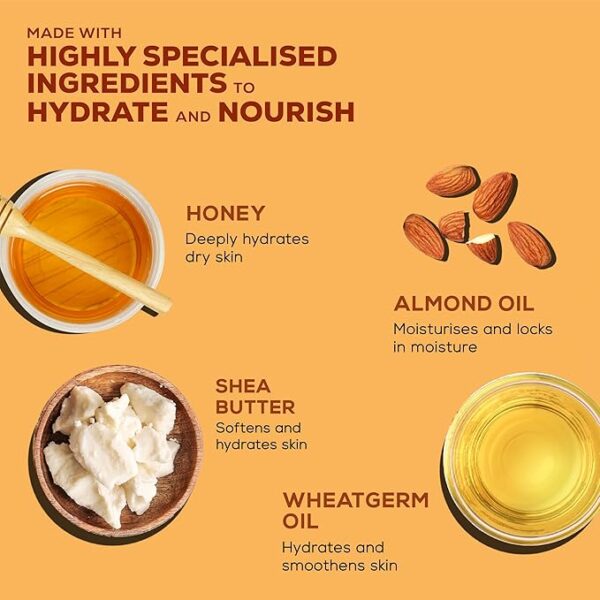 Joy Honey & Almonds Deep Nourishing Moisturizer for Face, Hands & Body (100ml) |Skin Cold Cream with Natural Sunscreen For Glowing Skin | Protects for Dryness & Retains Natural Moisture Balance - Image 6