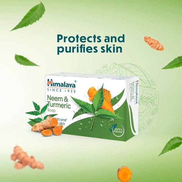 Himalaya Herbals Neem and Turmeric Soap, 125gm (Pack of 4) - Image 5