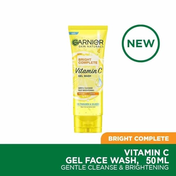 Garnier Skin Naturals, Face Serum, Bright Complete Vitamin C Booster, 15ml + Bright Complete Vitamin C Gel Facewash, 50g (2 ITEM IN SET) - Image 3