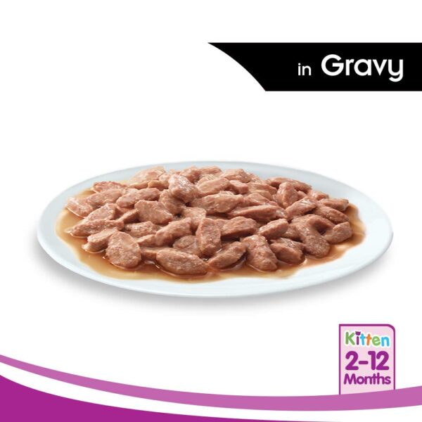 Whiskas Wet Food for Kittens (2-12 Months), Chicken in Gravy Flavour, 5 Pouches (5 x 85g) - Image 5