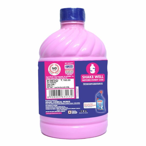 Gainda Floral Floor Cleaner Dirt Removal Disinfectant Phenyl Liquid Surface Stains & Germs Cleaning For Homes Offices Commercial Use - (2L, Pack of 1) - Image 3