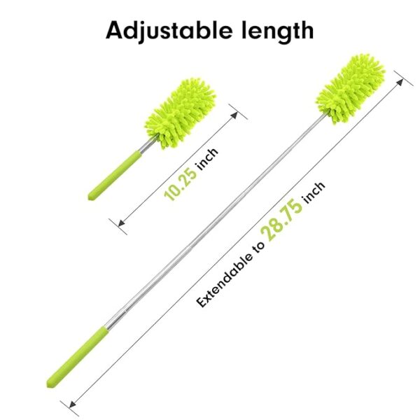 Microfiber Duster for Cleaning,  Hand Washable Dusters with  Microfiber Head, Extendable Pole, Detachable Cleaning Brush Tool for Office, Car, Window, Furniture, Ceiling Fan - Image 3