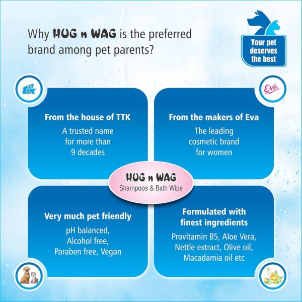 Hug n Wag Shed Control Shampoo for Dogs, 200 Ml - Image 4