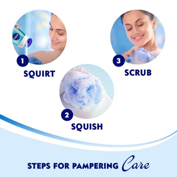 NIVEA Frangipani & Oil 250ml Body Wash| Shower Gel with Care Oil Pearls| Refreshing Scent of Frangipani Flower|Clean, Healthy & Moisturized Skin - Image 4