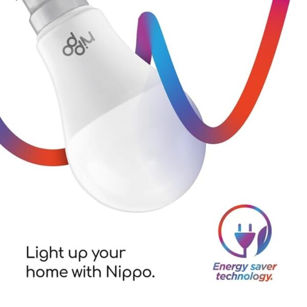 NIPPO 9W LED Bulb (2 Pack) Base 22, Cool Day Light, 1 Year Warranty, Voltage Surge Protection, High Energy Savings - Image 3
