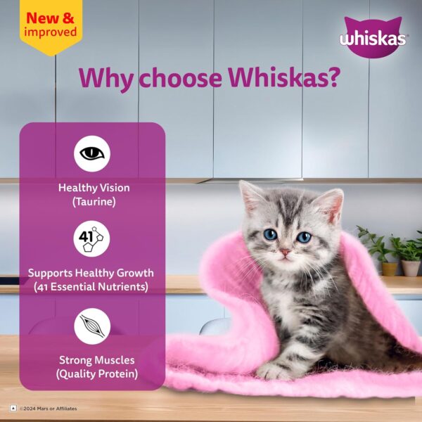 Whiskas Junior Kitten (2-12 Months) Wet Cat Food, Tuna in Jelly, 80 g x 5, Hydrating Food Made With Real Fish, 100% Complete & Balanced Nutrition for Kittens - Image 5