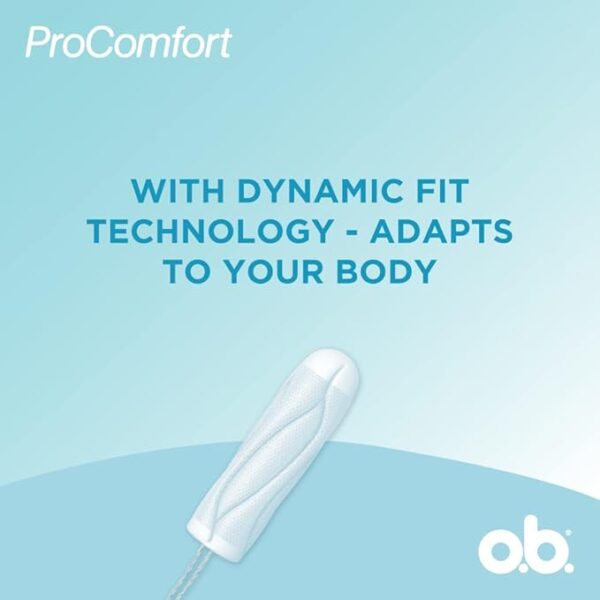 O.b. ProComfort Tampons - Regular (Average Flow, 20 Piece) - Image 3