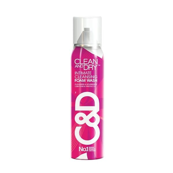 CLEAN & DRY | intimate Cleansing Foam wash | Cleanses & Nourishes | Anti-Bacterial and prevents infections | Restores pH Balanace| Naturally | No itching | No Burning | No white Discharge | Lightens & Protects| No 1 Expert intimate care range | 85g