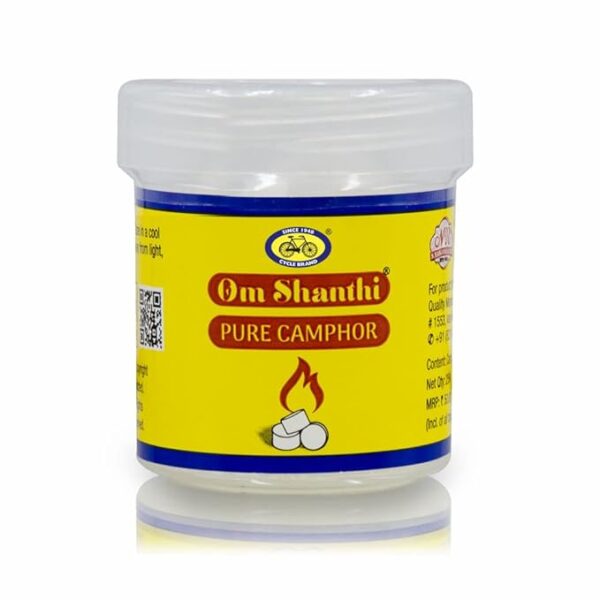 Cycle Pure Om Shanthi Camphor for Pooja - 220 Round Tablets (110 N X 2 Kapur Jars) | Pure Camphor for Divine Puja Experience | Zero Carbon | Ideal for Daily Rituals, Special Occasions & Havan - Image 3