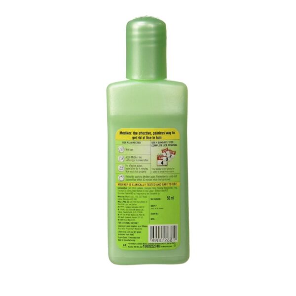 Mediker Anti Lice Treatment Shampoo, 50 Ml - Image 2