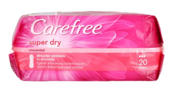 Carefree Super Dry Panty Liners - 20 Piece (Pack of 2) - Image 4