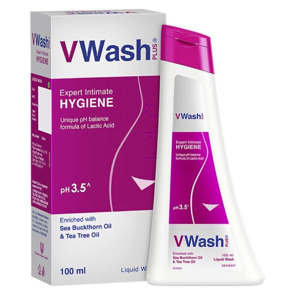 V Wash Plus Expert Intimate Hygiene, 100ml, Hygiene Wash for Women, Vaginal Wash, Prevents Itching, Irritation & Dryness, Suitable For All Skin Types