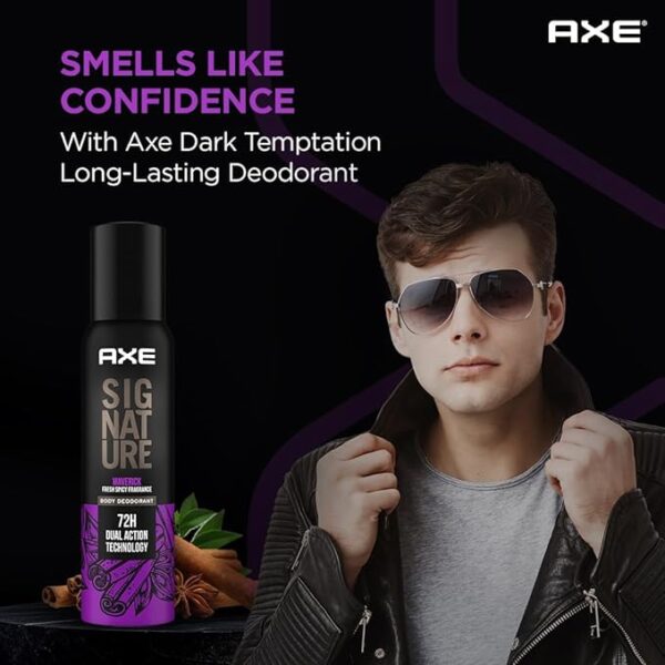 Axe Signature Dark Temptation No Gas Deodorant Body spray For Men, 122 ml - Image 9
