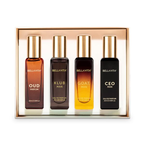 Bella Vita Luxury Man Perfume Gift Set 4 x 20 ml for Men with KLUB, OUD, CEO, G.O.A.T Perfume | Woody, Citrusy Long Lasting EDP Fragrance Scent - Image 6