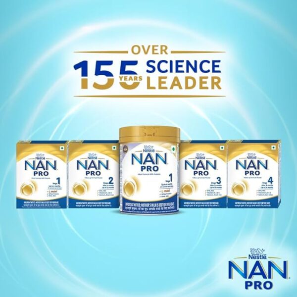 NAN Pro Stage 3 Follow-Up Formula Milk Powder For Babies (After 12 Months), - With Dha-Ara, 400G Bag-In-Box Pack, Infant - Image 4