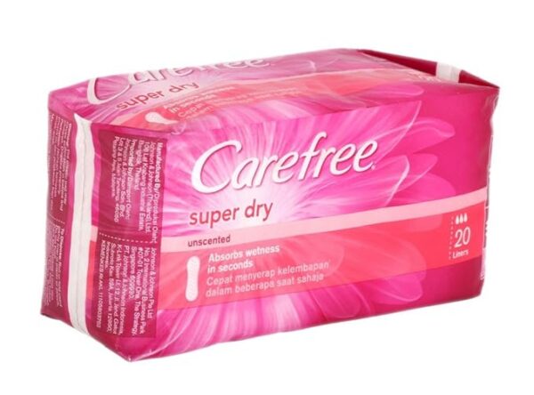 Carefree Super Dry Panty Liners - 20 Piece (Pack of 2)