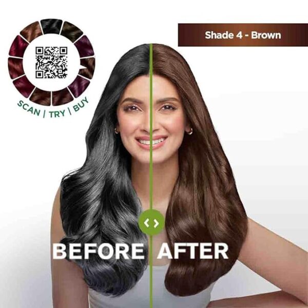 Garnier Color Naturals Crème hair color, Shade 4 Brown, 70ml + 60g - Image 3