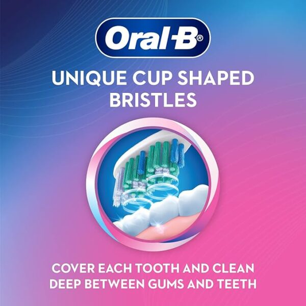 Oral B Sensitive Care Toothbrush, Extra Soft (Pack of 5) Adult, Manual, Multicolor - Image 2
