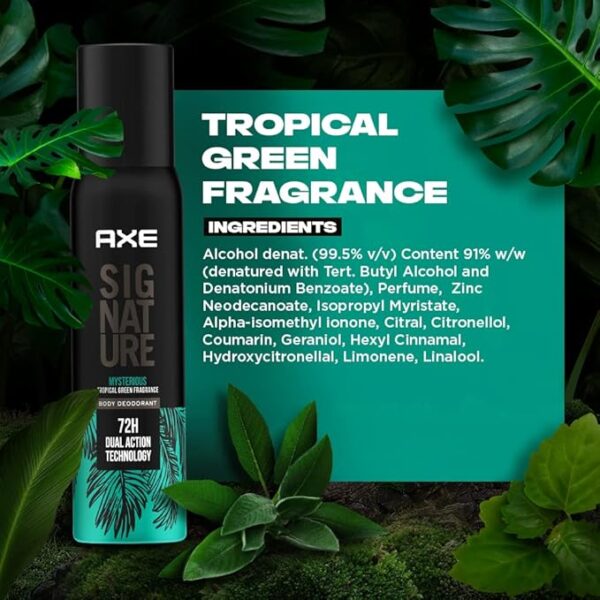 Axe Signature Dark Temptation No Gas Deodorant Body spray For Men, 122 ml - Image 6