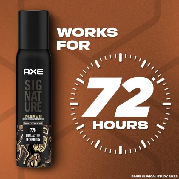 Axe Signature Dark Temptation No Gas Deodorant Body spray For Men, 122 ml - Image 4
