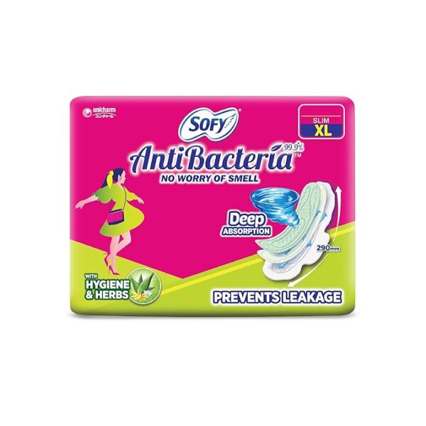 Sofy Women Anti Bacteria Extra Long Sanitary Pads, X-Large,
