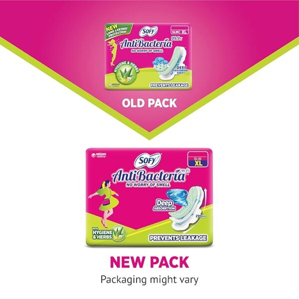 Sofy Women Anti Bacteria Extra Long Sanitary Pads, X-Large, - Image 3