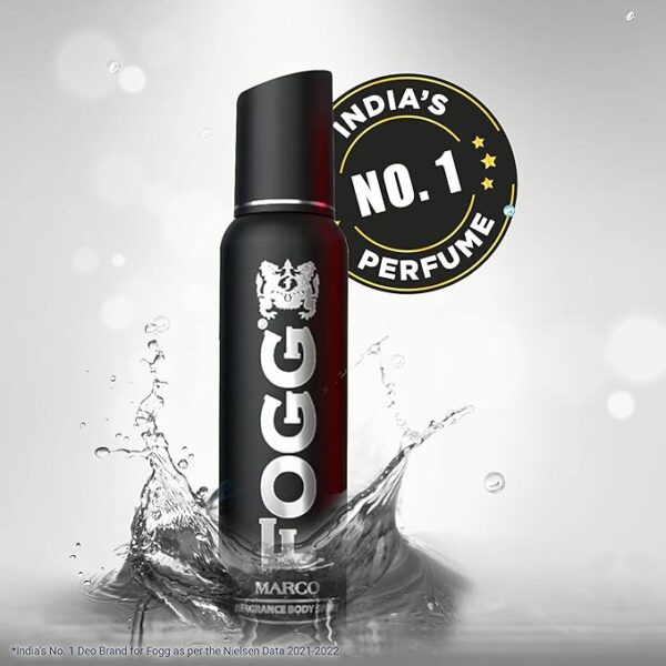 Fogg Marco No Gas Deodorant for Men, Long-Lasting Perfume Body Spray, 120 ml - Image 2