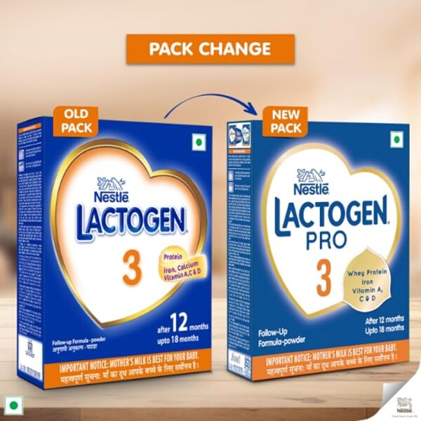 Lactogen Nestle Pro 3, Follow-Up Formula With Iron, Powder, Infant Whey Protein And Vitamins, After 12 Months Up To 18 Months, Bag-In-Box Pack, 400G - Image 2