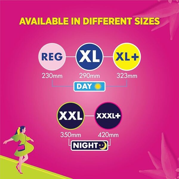 Sofy Women Anti Bacteria Extra Long Sanitary Pads, X-Large, - Image 6