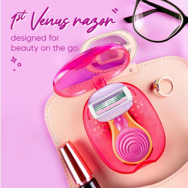 Gillette Venus Snap Hair Remover| Women Body Razor| Pack of 1 | Compact case|Soap gel bar with avocado - Image 5