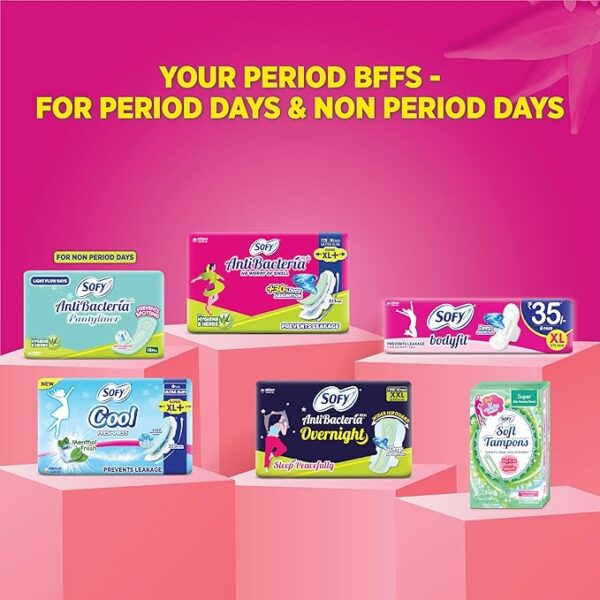 Sofy Women Anti Bacteria Extra Long Sanitary Pads, X-Large, - Image 5