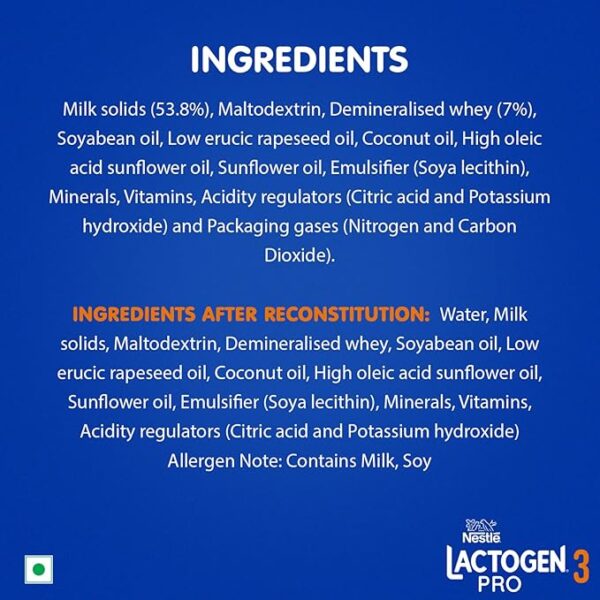 Lactogen Nestle Pro 3, Follow-Up Formula With Iron, Powder, Infant Whey Protein And Vitamins, After 12 Months Up To 18 Months, Bag-In-Box Pack, 400G - Image 5
