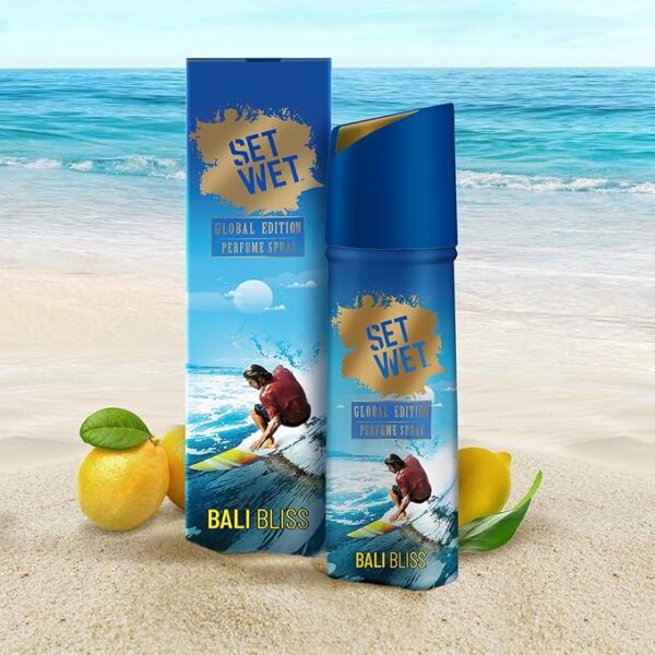Set Wet Global Edition Bali Bliss Perfume Spray, 120ml & Global Edition Las Vegas Live Perfume Spray, 120ml For Men - Image 3
