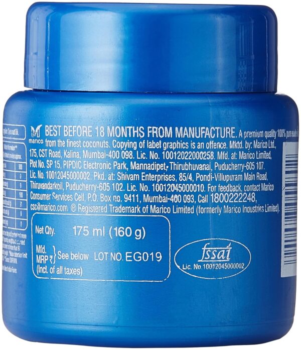 Parachute Coconut Oil, 175 Ml Easy Jar, Blue, Pack Of 2 - Image 2