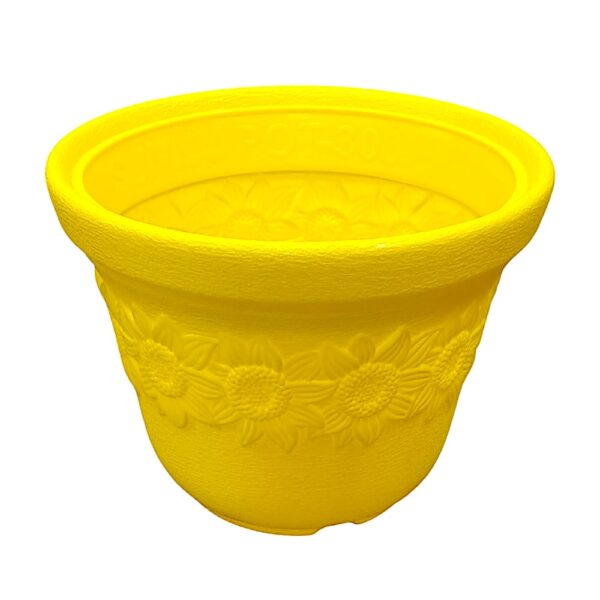 Clastik Designer Plastic Planter - Sunny Flower Pot (12inch Large) GAMLA - Image 3