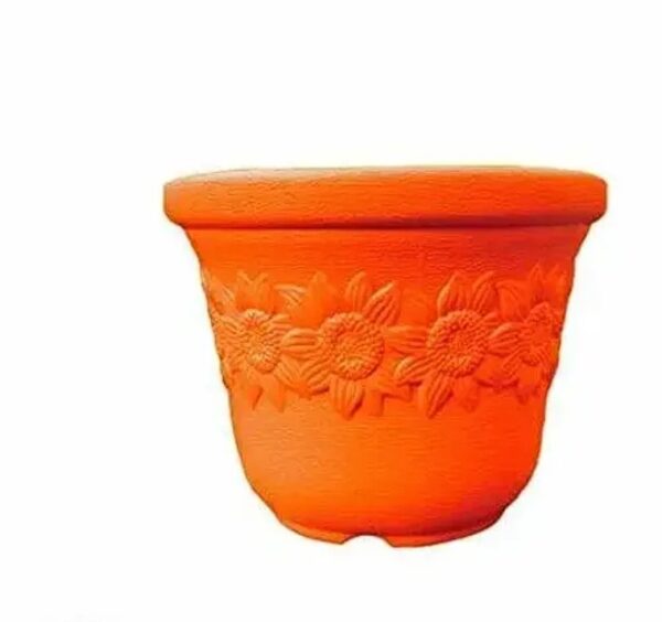 Clastik Designer Plastic Planter - Sunny Flower Pot (12inch Large) GAMLA - Image 2