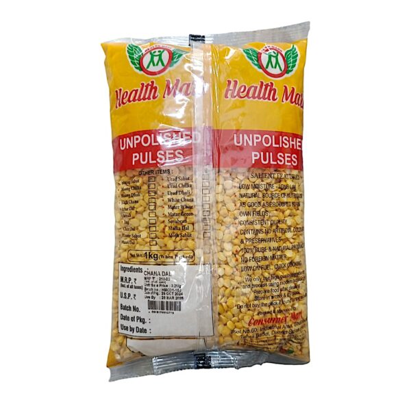 Health Mark  Dalli Channa Daal 1kg / 500g - Image 2