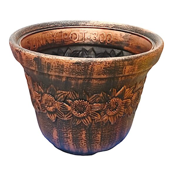 Clastik Designer Plastic Planter - Sunny Flower Pot (12inch Large) GAMLA - Image 4